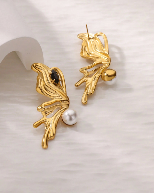 Slate Pearl Studs