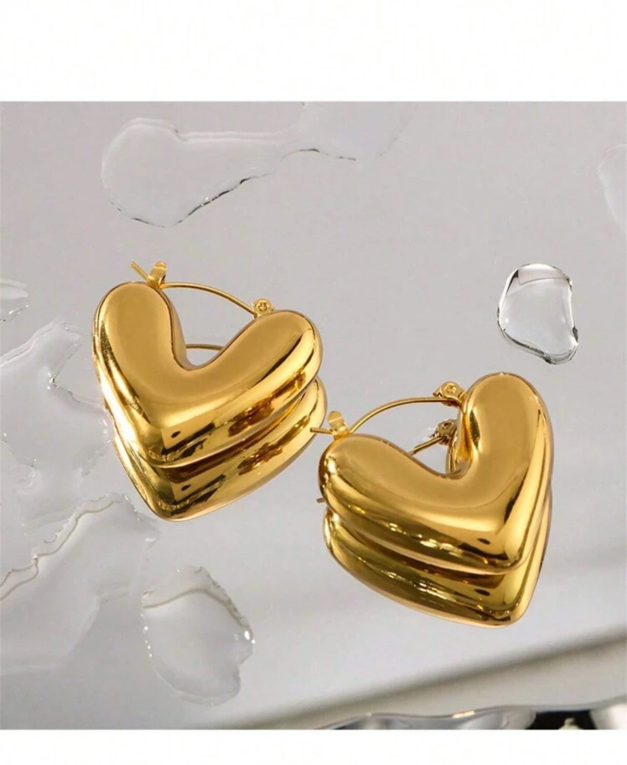Heart Drop Hoops