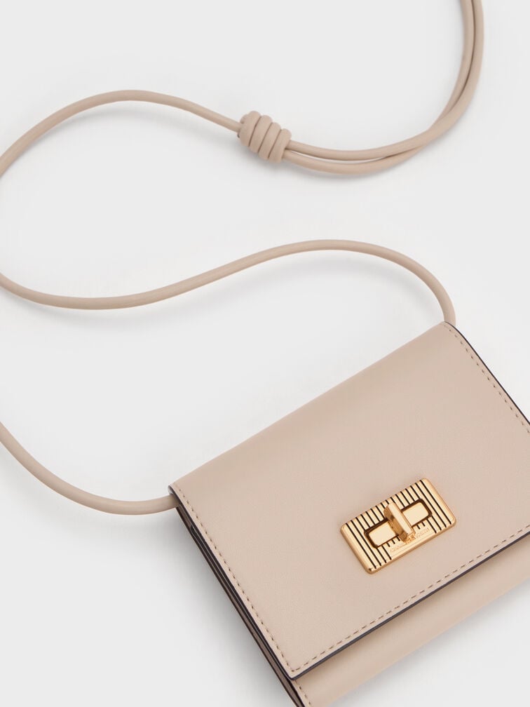 Charles & Keith Wallet/Cross Body Bag - White
