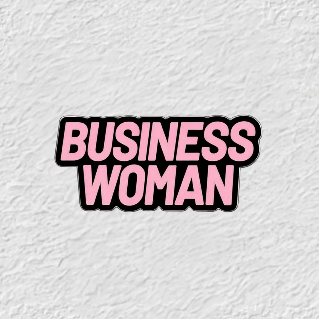 Business Woman Phone Sticker Charm