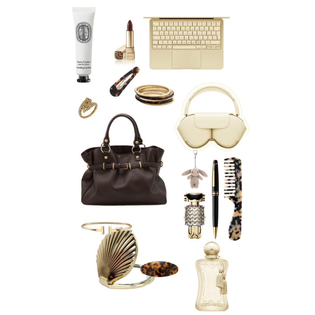 Beige & Brown Phone & Laptop Sticker Sheet