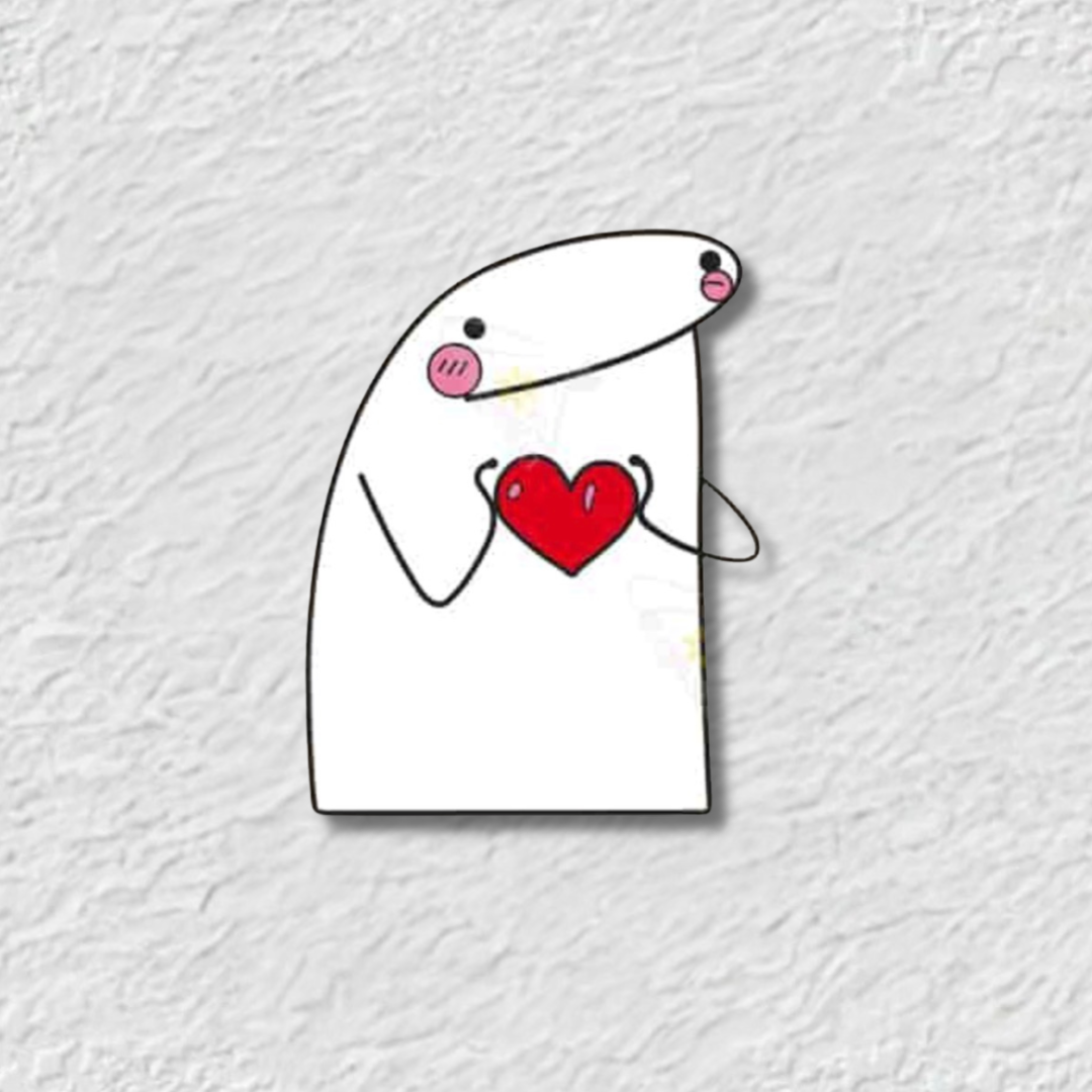 Cute Heart Bunny Phone Sticker Charm