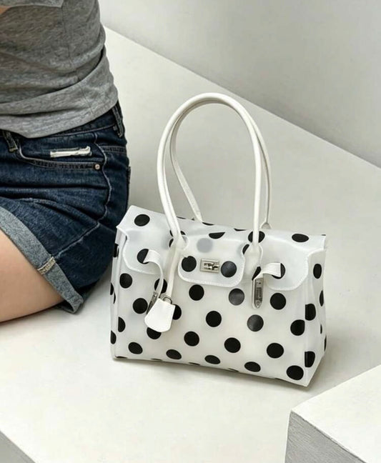 White Polka Dot Jelly Bag