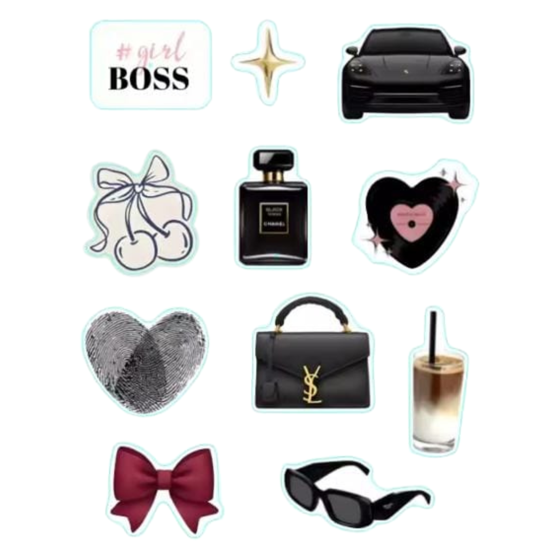 Girl Boss 3D Sticker Sheet