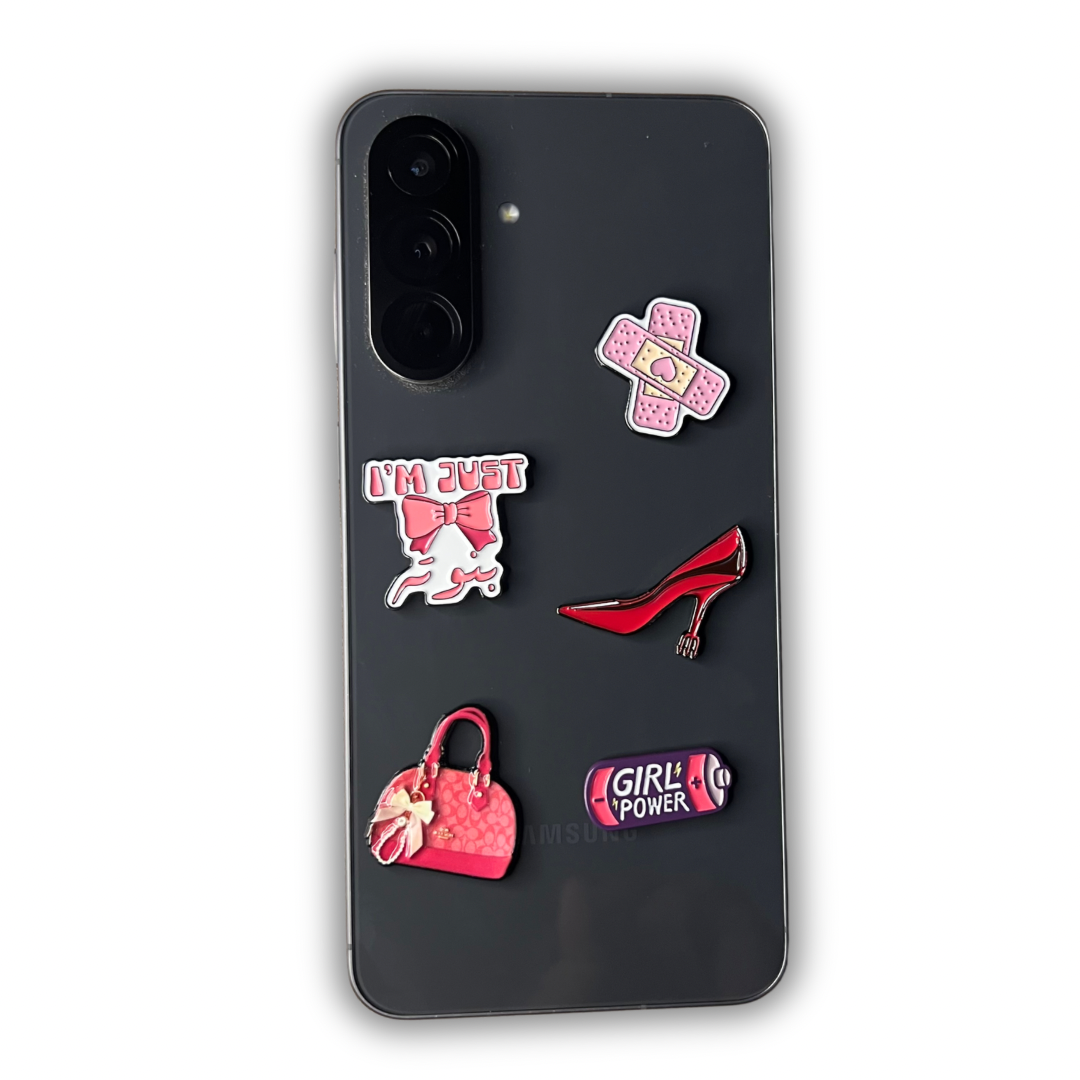 Metal Phone Sticker Charm Bundle 11 ( Pack of 5 )
