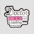 Doctor Loading Phone Sticker Charm