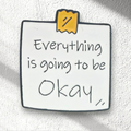 Everything is going to be okay Phone Sticker Charm