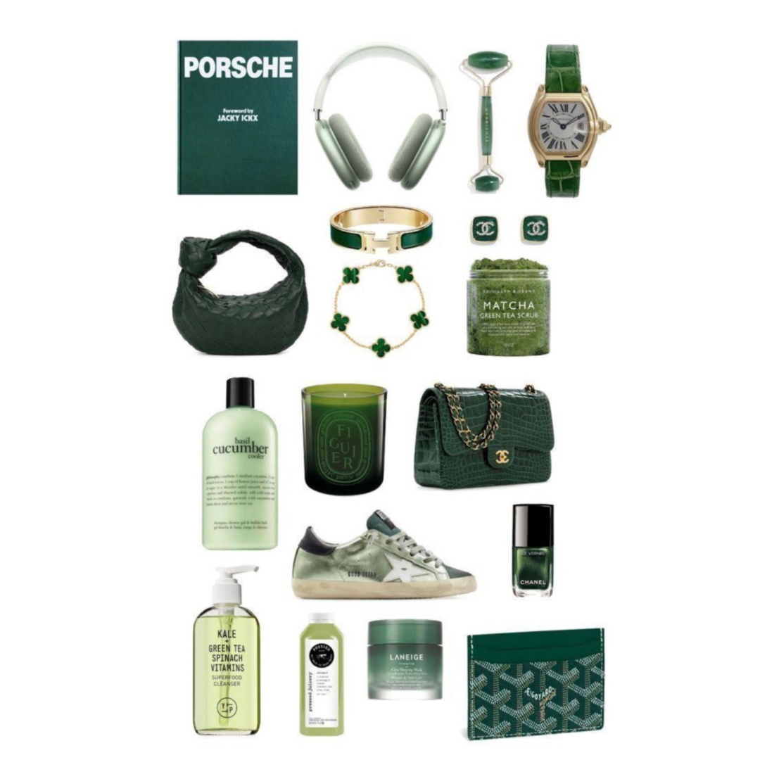 Green & Matcha Phone & Laptop Sticker Sheet