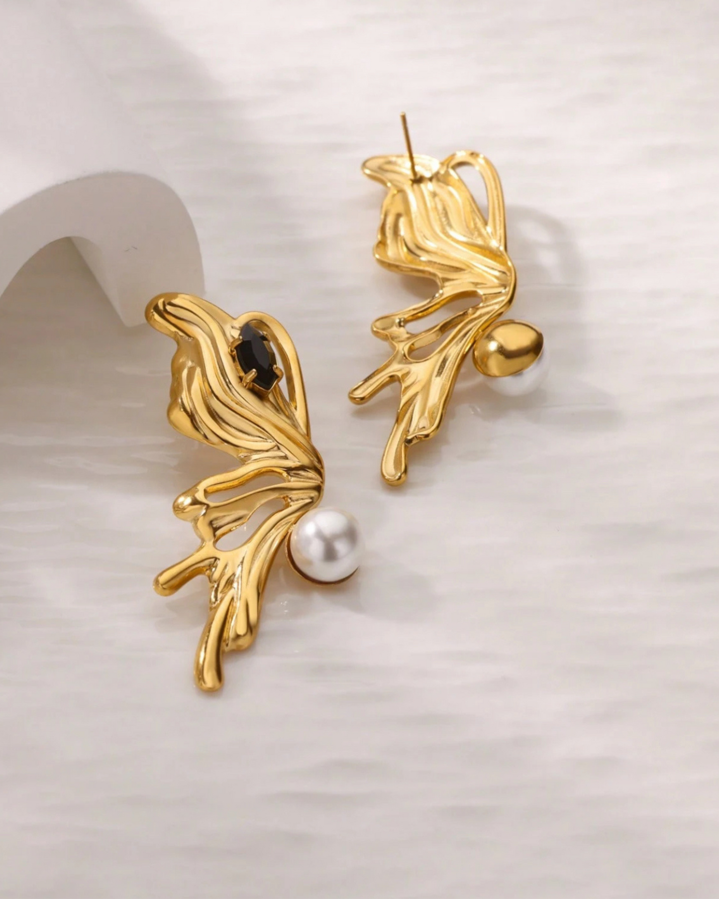 Slate Pearl Studs