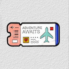 Adventure Awaits Phone Sticker Charm