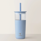 Ice Coffee Tumbler - Blue 20 Oz