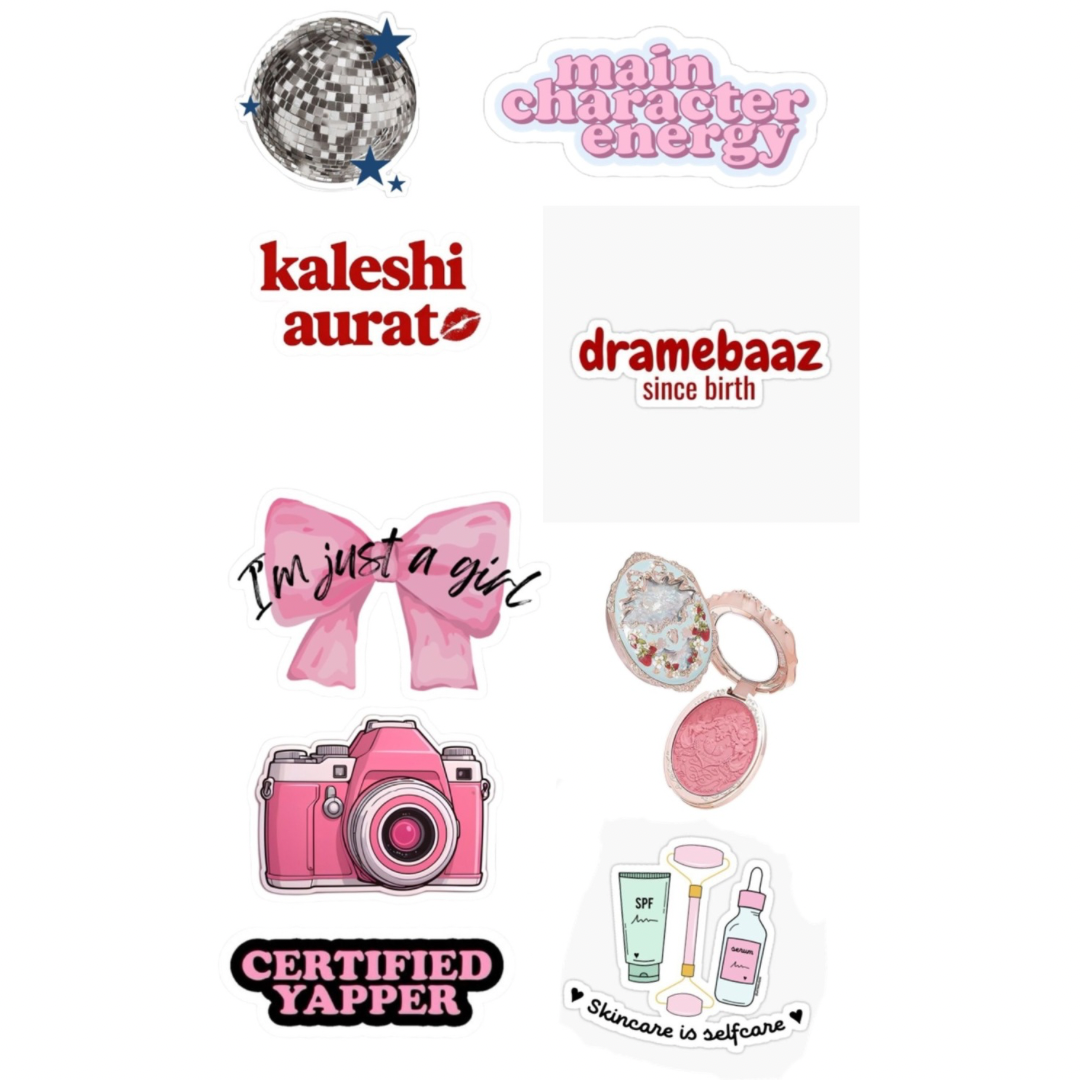 Kaleshi Aurat Phone & Laptop Sticker Sheet