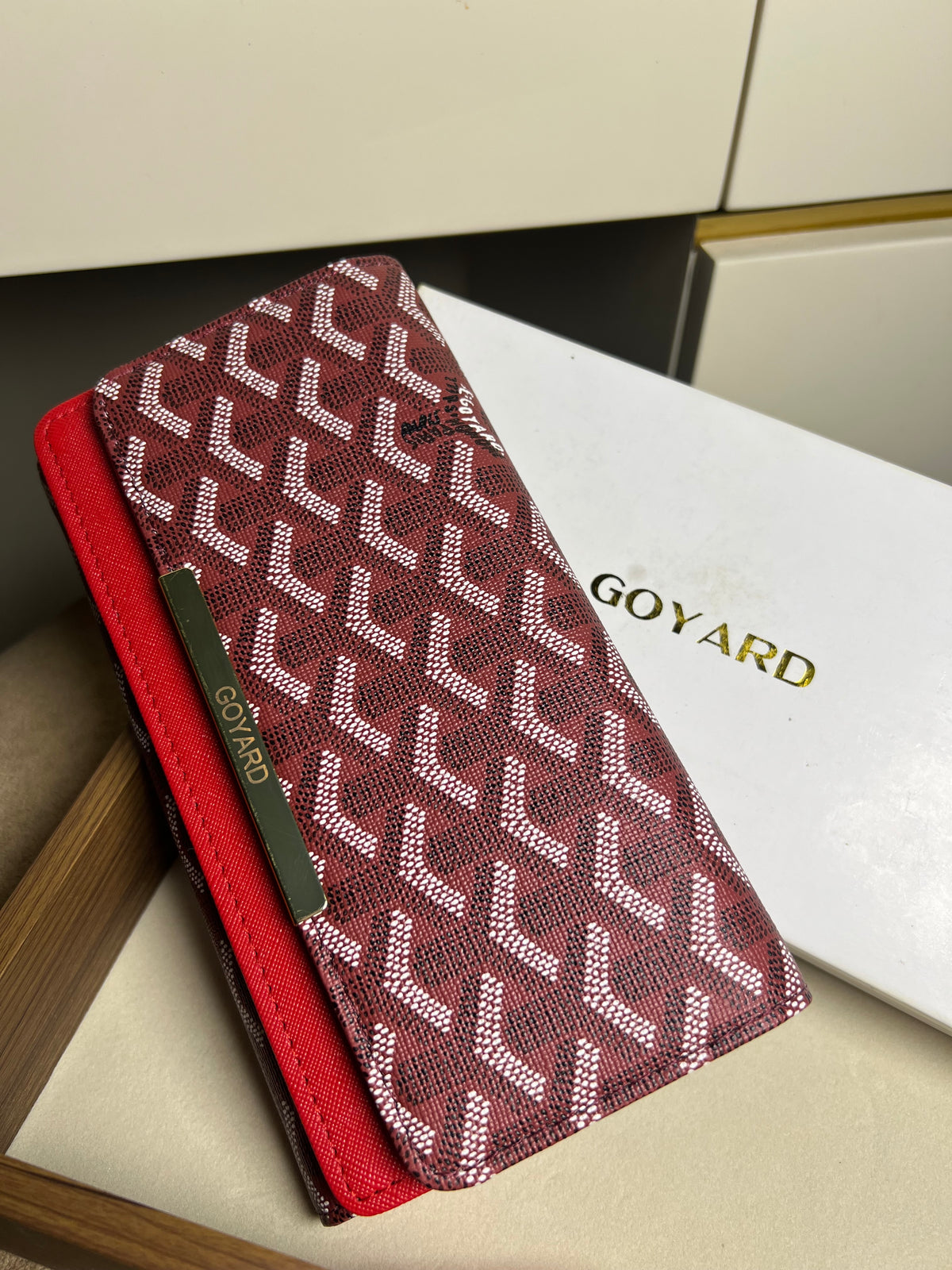 Goyard Wallet - Maroon