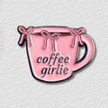 Coffee Girly Phone Sticker Charm