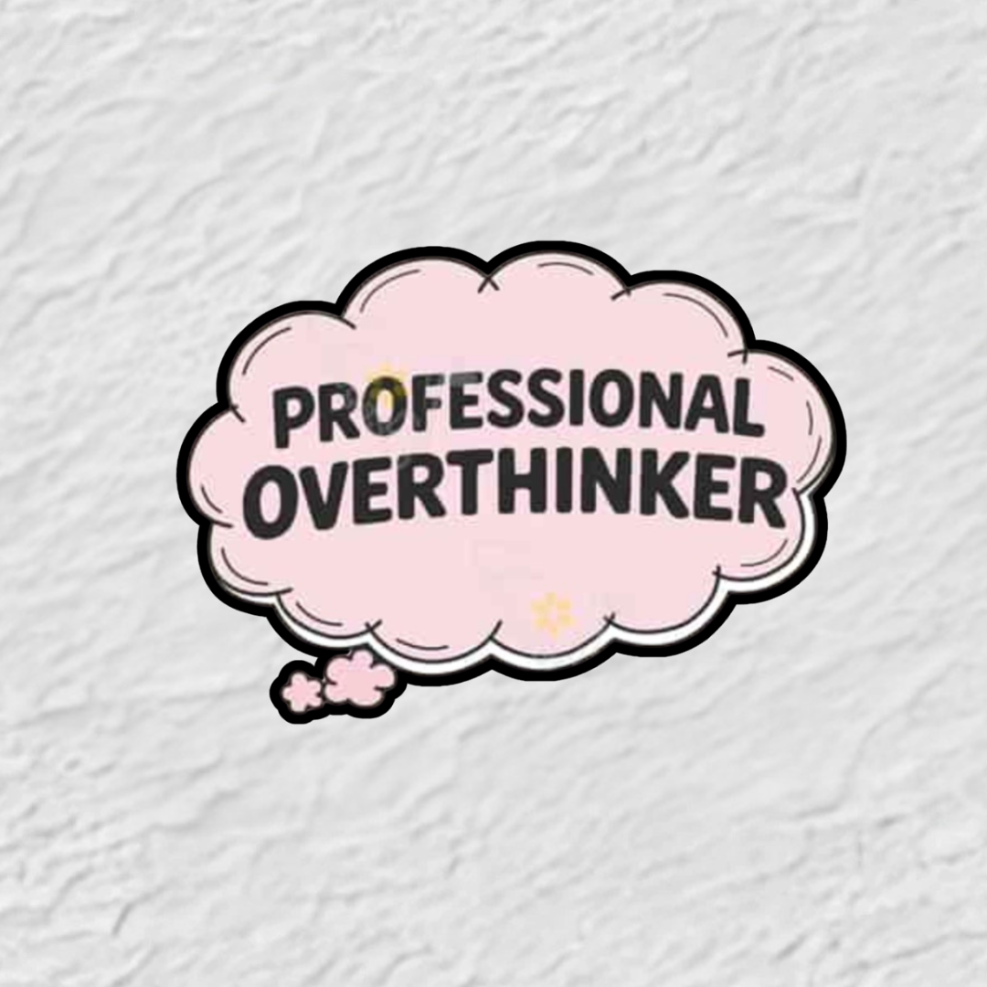 Professional Overthinker Phone Sticker Charm
