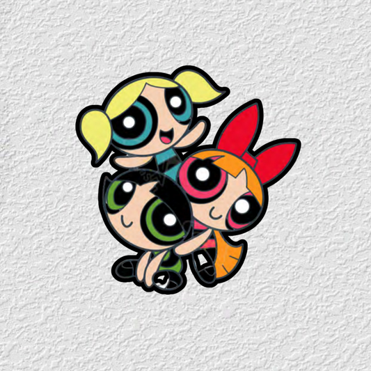 Power Puff Girls Phone Sticker Charm