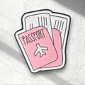 Passport Phone Sticker Charm