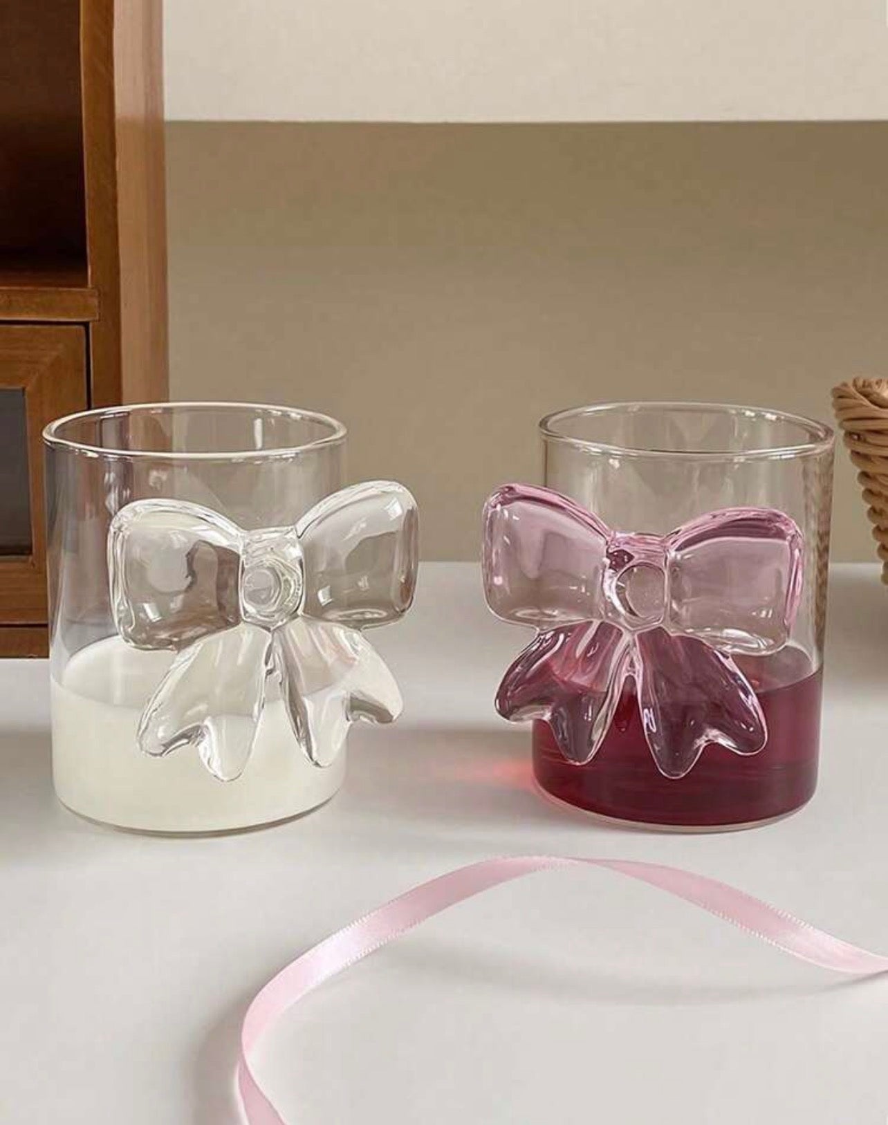 Pink Bow Drinkware