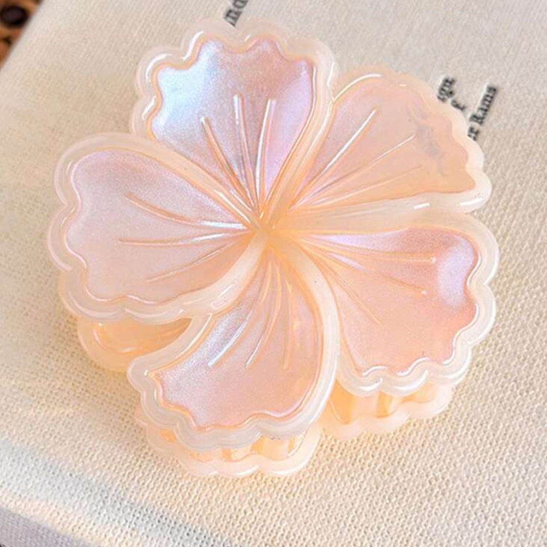 Yellow Spiral Hair Claw