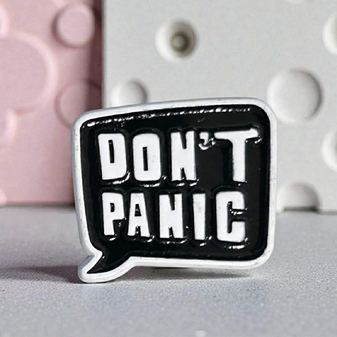 Don’t Panic Phone Sticker Charm