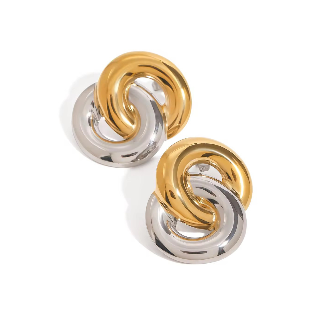 Gold Silver S Studs