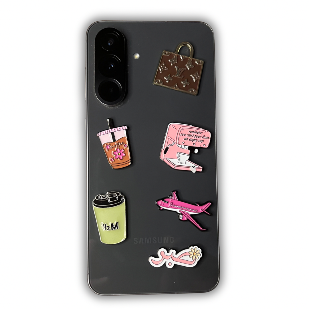 Metal Phone Sticker Charm Bundle 6 (Pack of 6 )