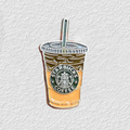 Star Bucks Phone Sticker Charm