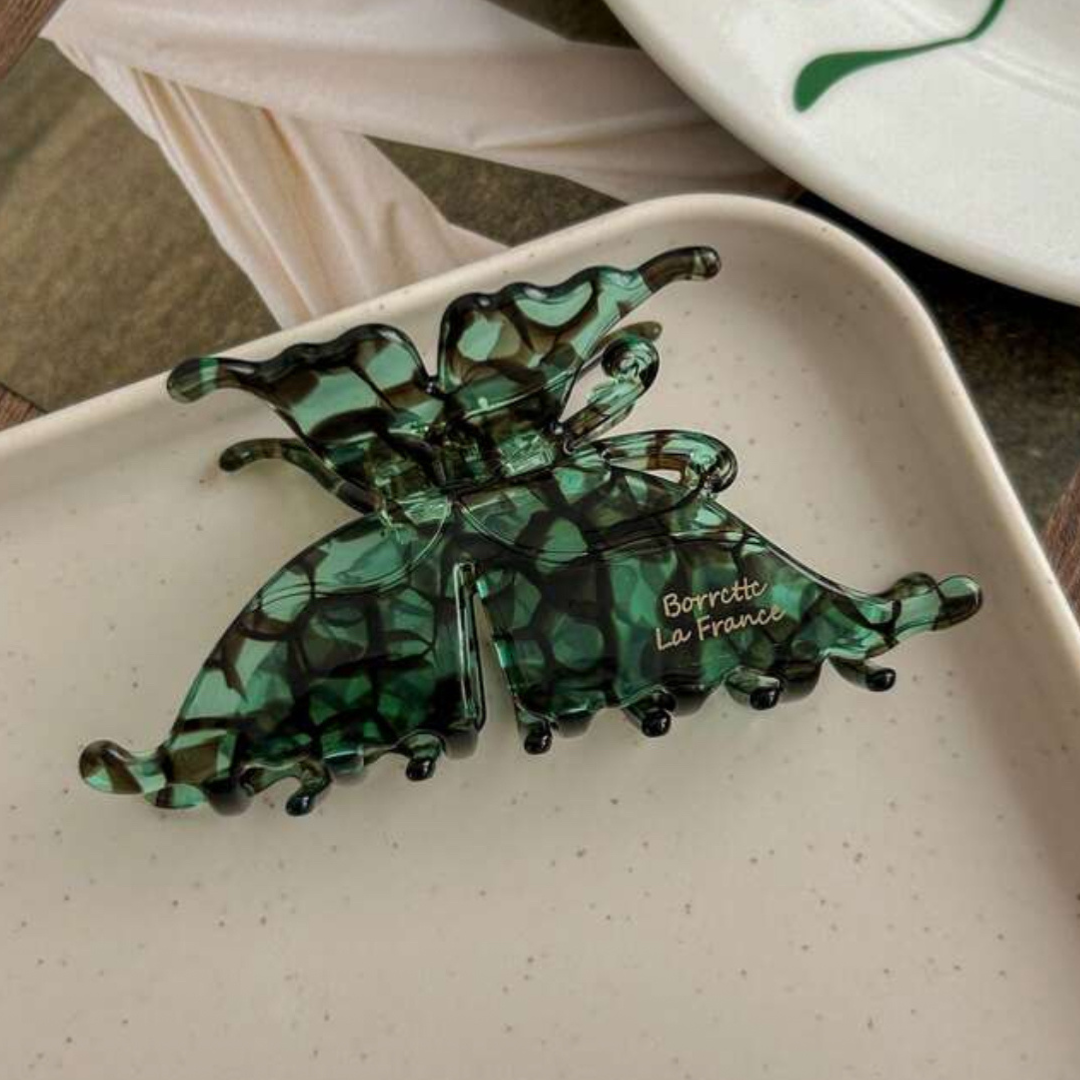 Retro Green Hair Claw