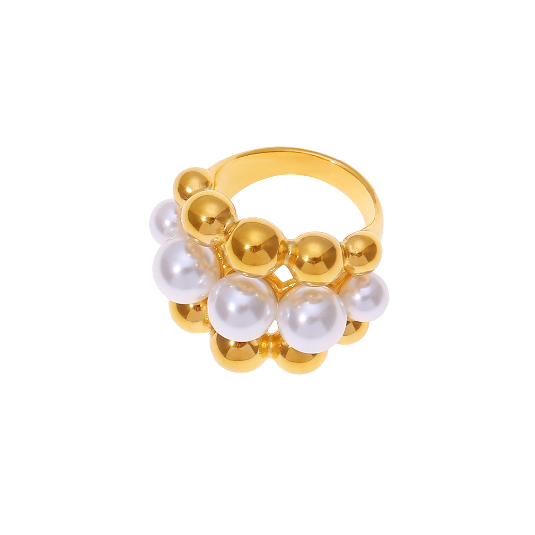 Pearl Kale Ring
