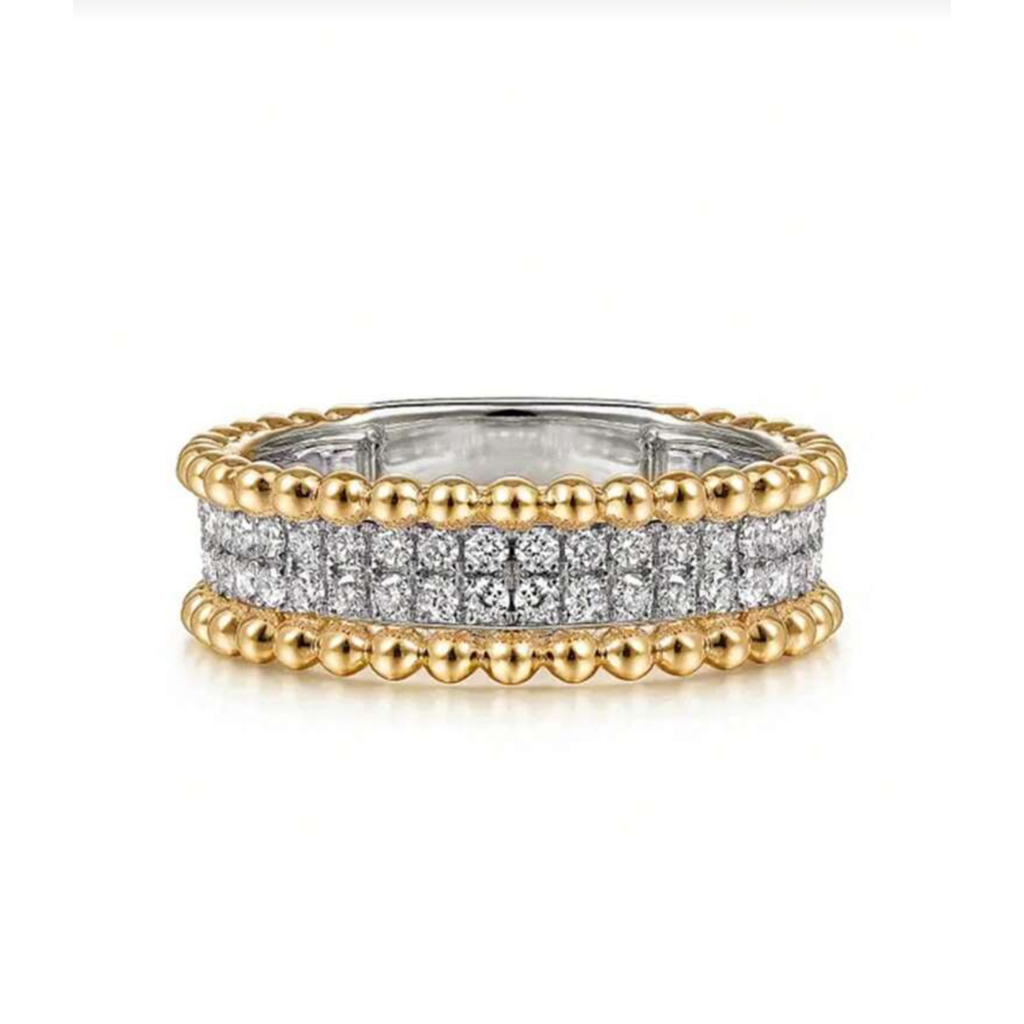 Diana Silver Gold Band