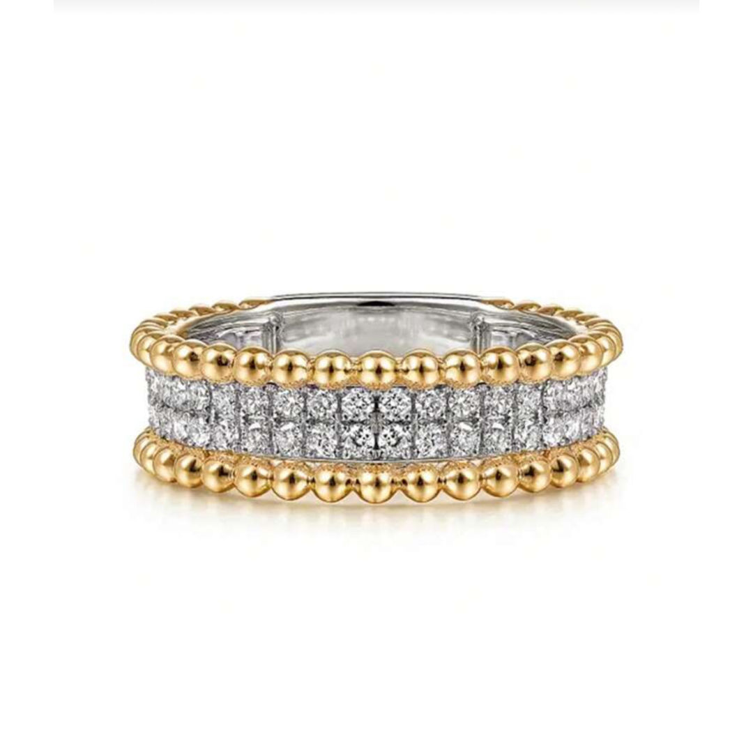 Diana Silver Gold Band