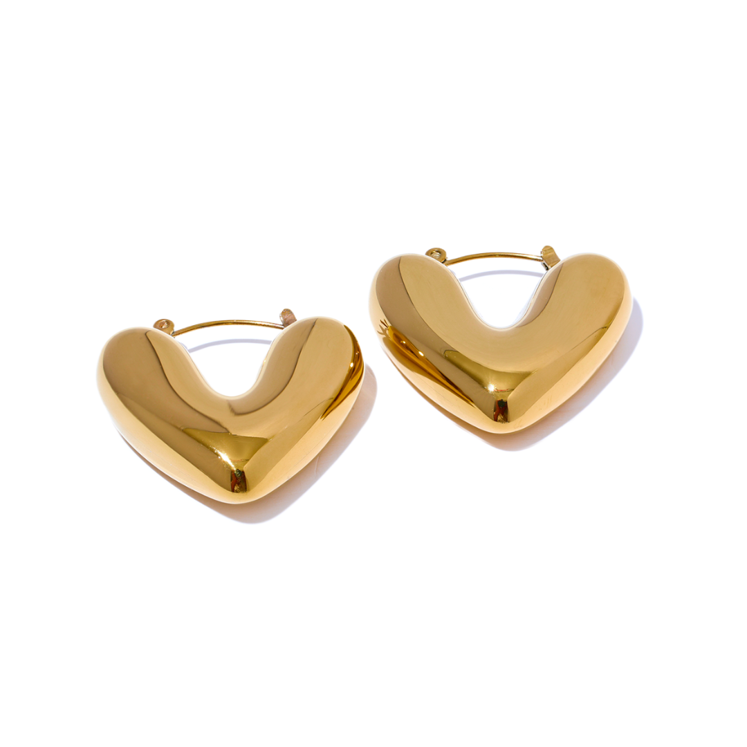 Heart Drop Hoops