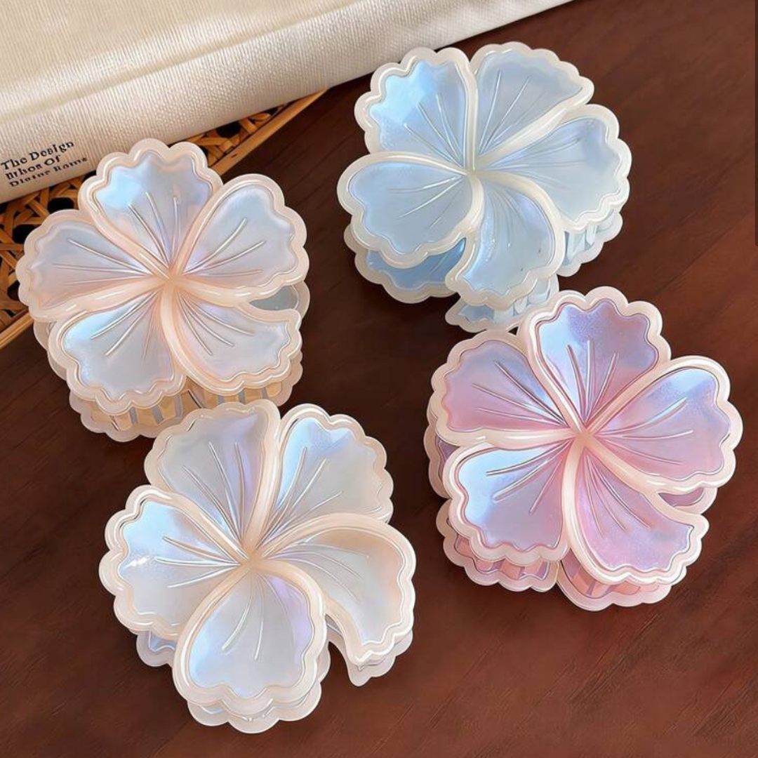 Yellow Spiral Hair Claw