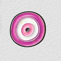 Evil Eye Pink Phone Sticker Charm