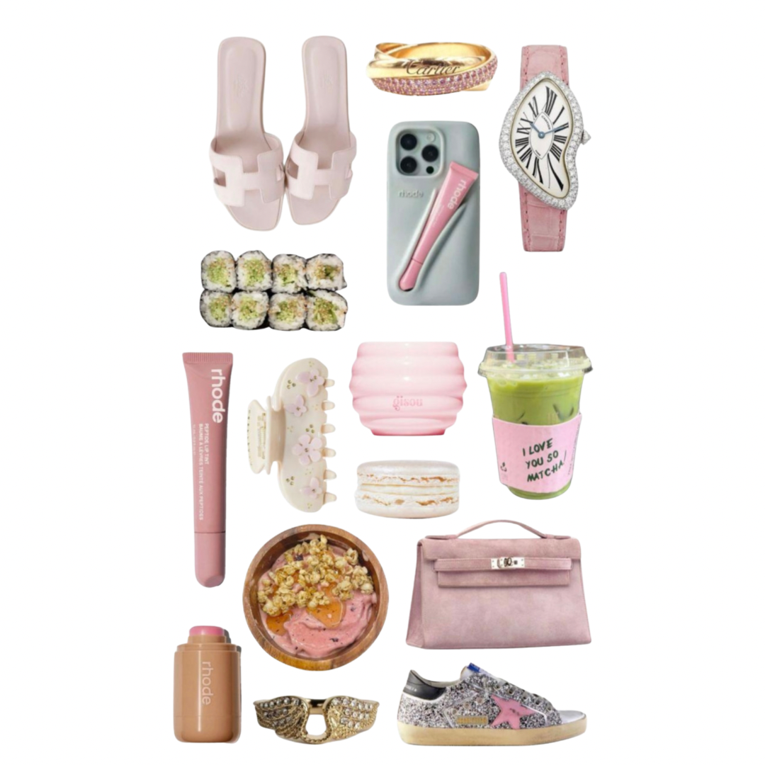 Rhode Girly Phone & Laptop Sticker Sheet