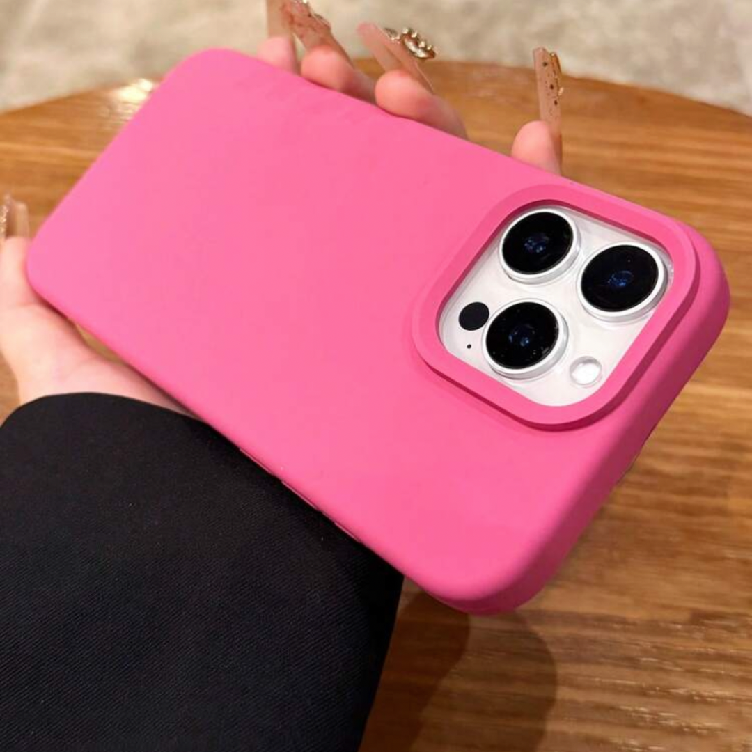 Pink Silicone Phone Cover