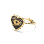 Black Heart Dalia Ring