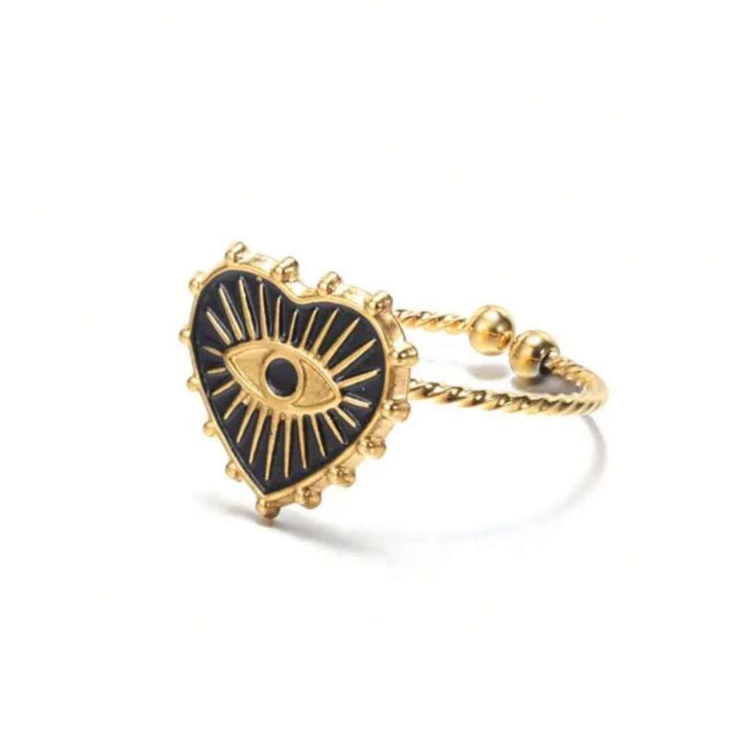 Black Heart Dalia Ring