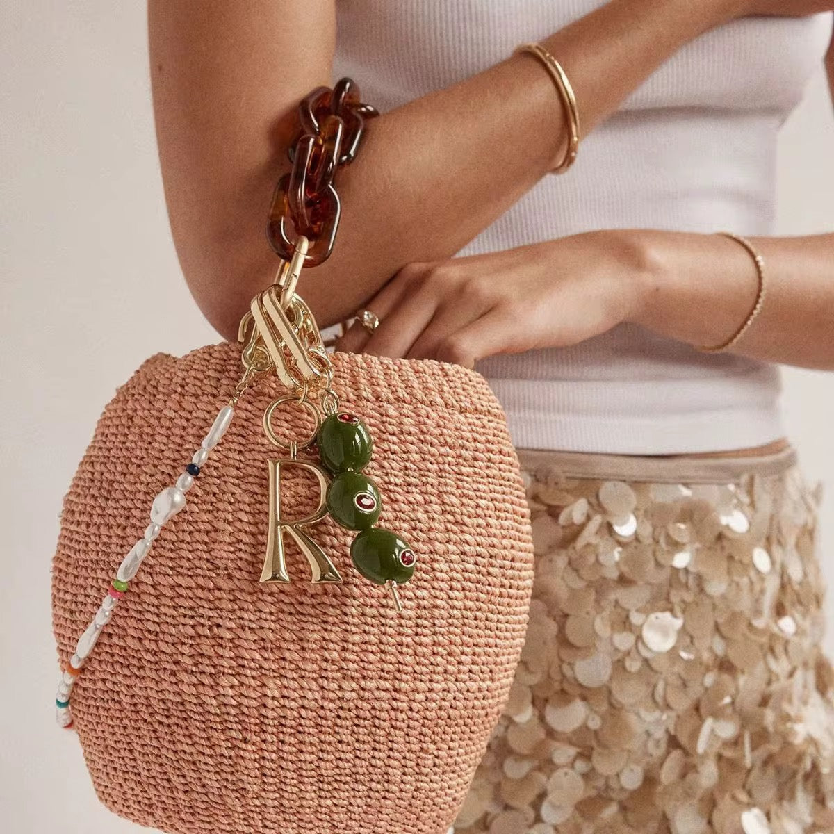 Olive Bag Keychain