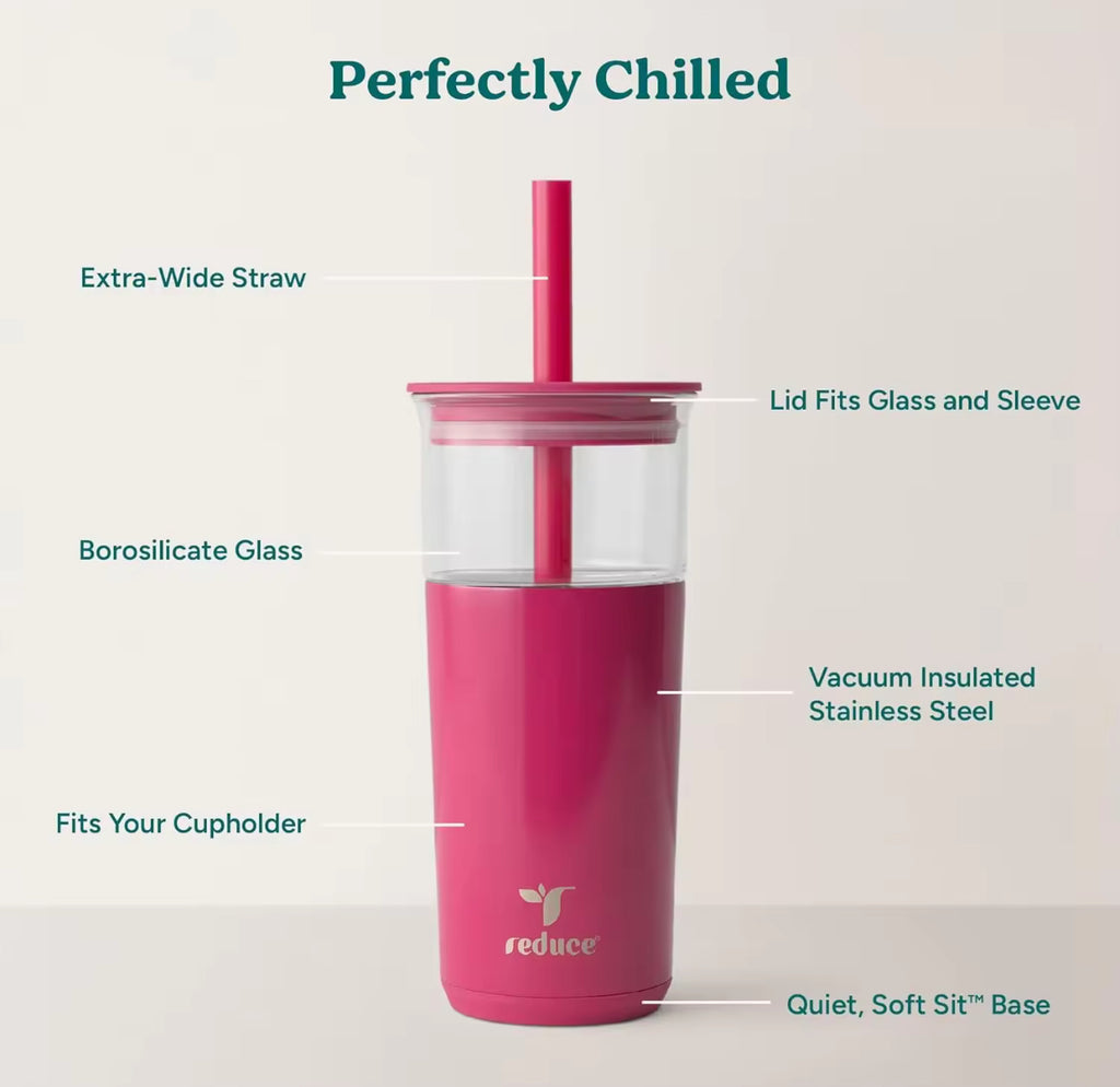 Ice Coffee Tumbler - Yellow 20 Oz