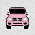 Pink car Phone Sticker Charm