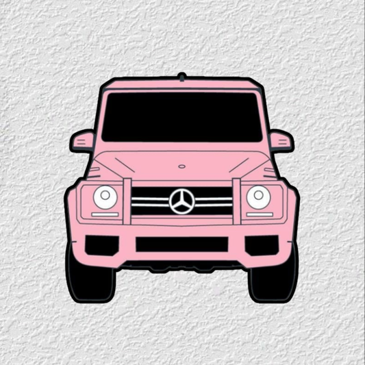 Pink car Phone Sticker Charm