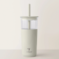 Ice Coffee Tumbler - Off White 20 Oz