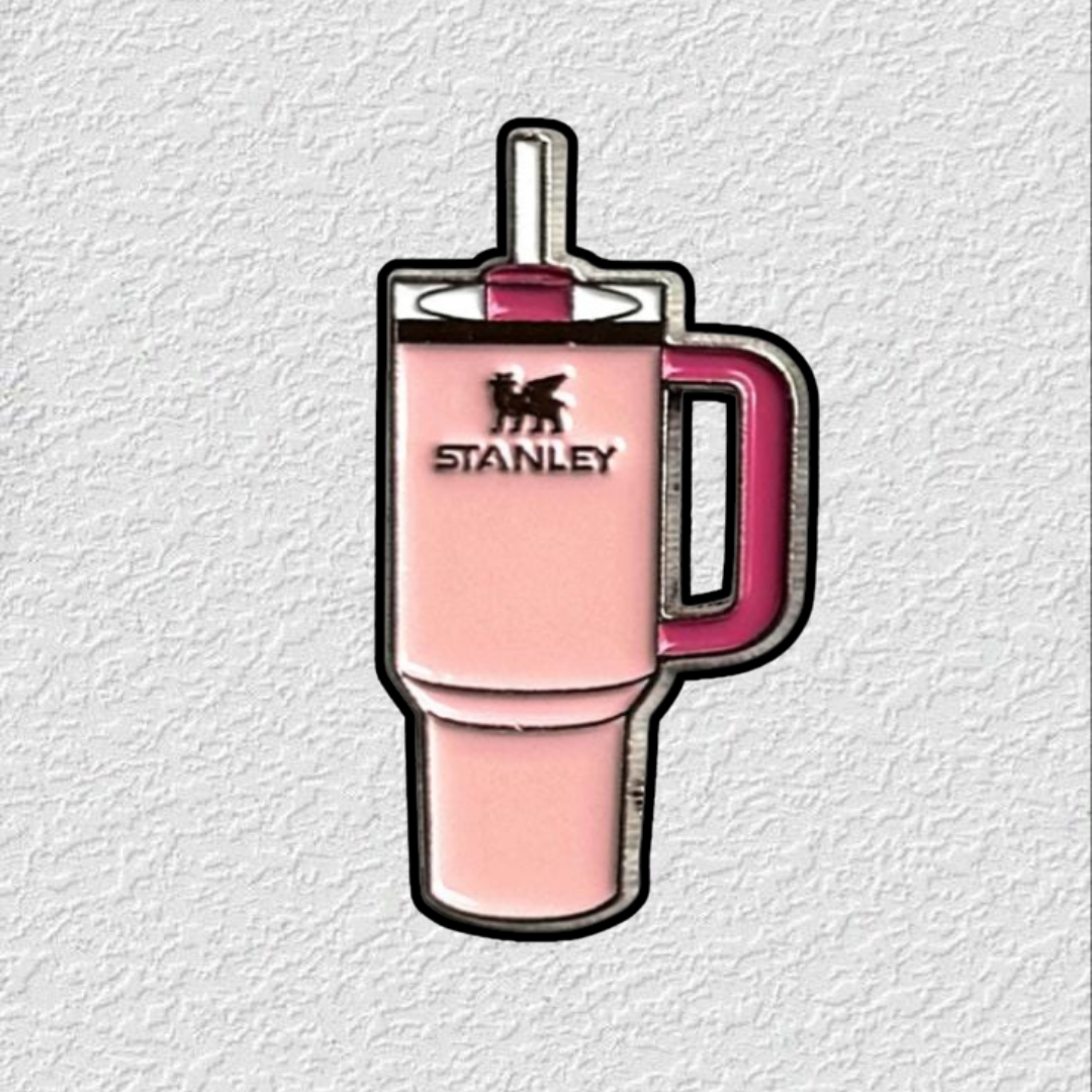 Pink Stanley Phone Sticker Charm