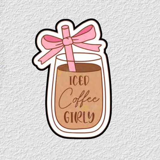 Ice Coffee Girly Phone Sticker Charm