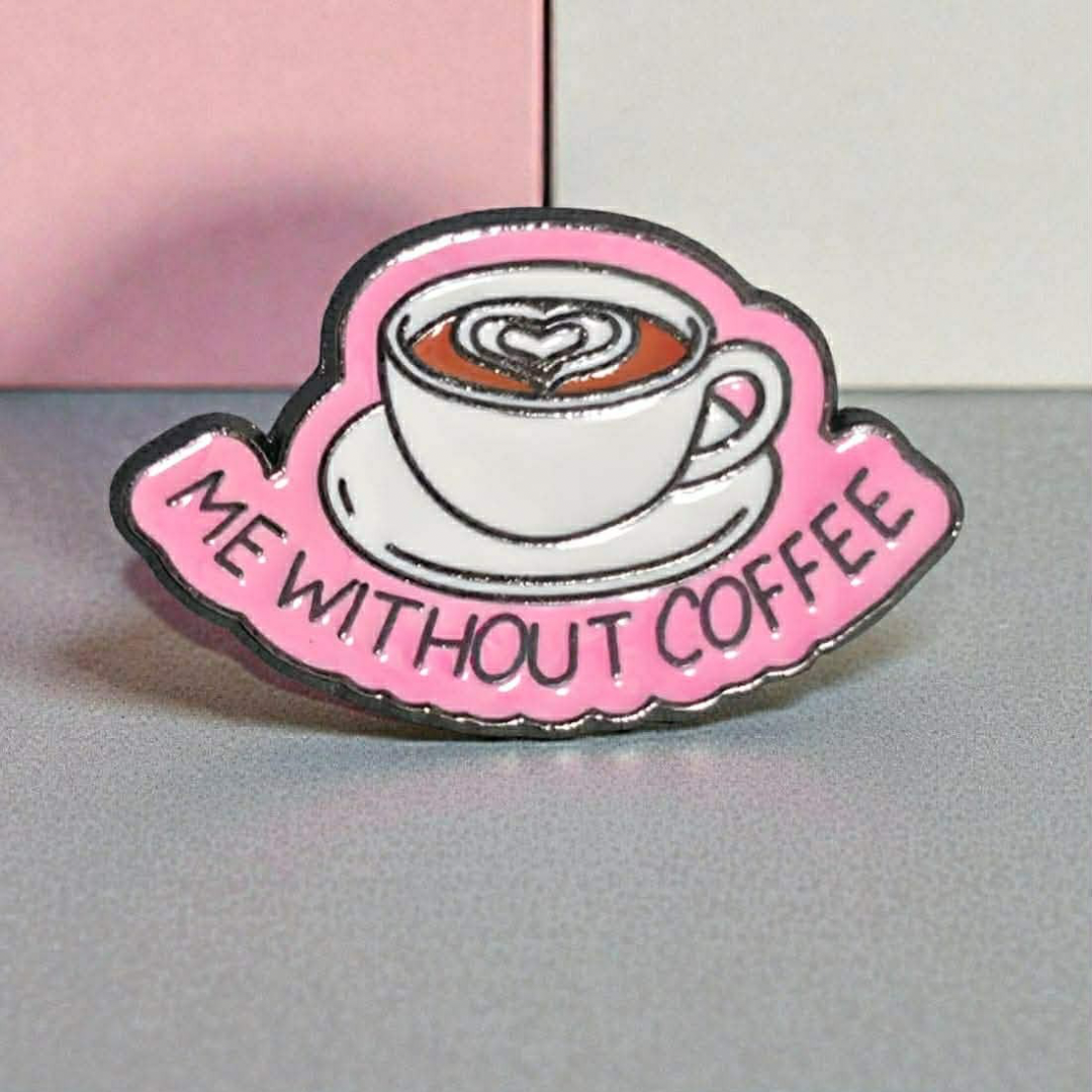 Me Without Coffee Phone Sticker Charm