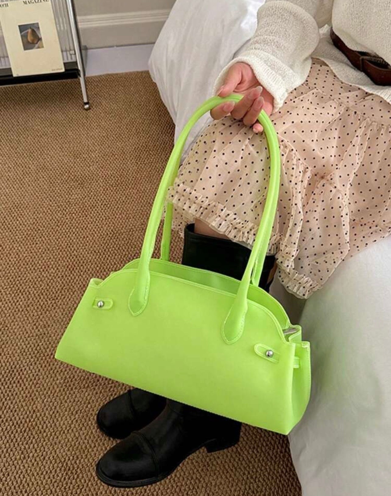 Green Tote Jelly Bag