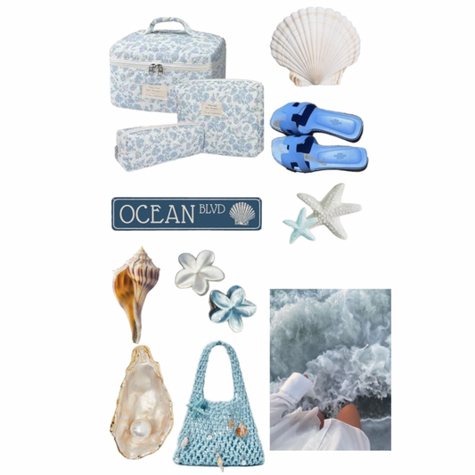 Beach Theme Phone & Laptop Sticker Sheet