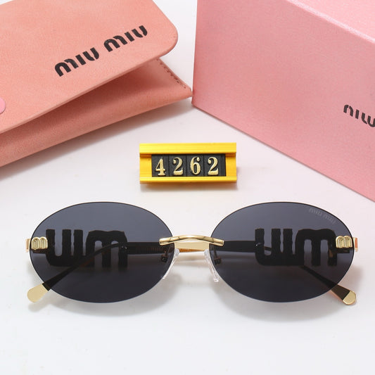 Miu Miu Oval Sunglasses (With Box)