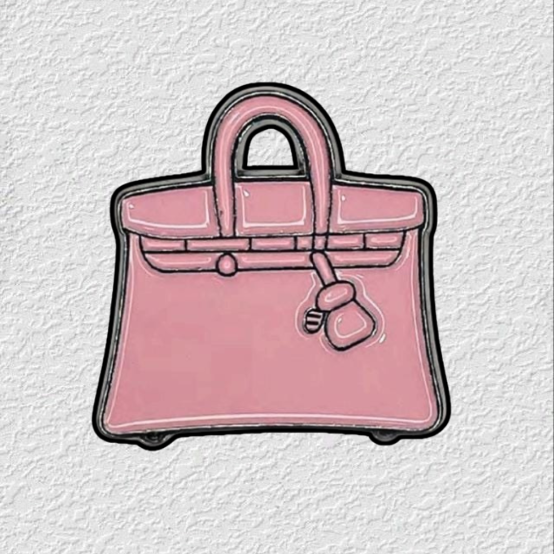 Pink Bag Phone Sticker Charm